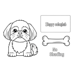 Free printable shih tzu dog coloring sheets