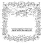 Free printable valentines day coloring pages for toddlers
