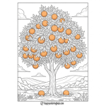 Fruits drawing for colouring