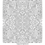 Geometric coloring books for adults