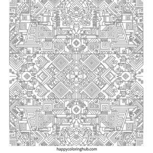 Geometric coloring books for adults