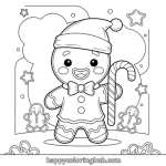 Gingerbread man coloring pages to print