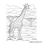 Giraffe coloring