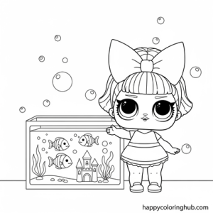 Give me pet shop lol doll coloring pages