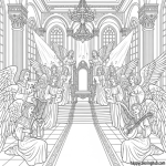 God s throne room coloring pages