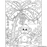 Google image monkey coloring page