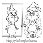 Grinch free coloring pages toddler