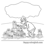 Grinch xmas tree coloring pages