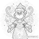Grinchs coloring pages of grinch stealing christmas