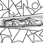 Hobby stock race car coloring pages