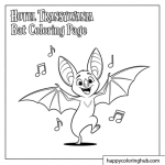 Hotel transylvania bat coloring pages