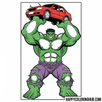 Hulk coloring page