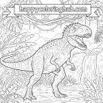 Indominus rex coloring page