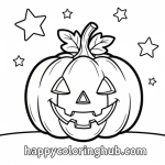 Jack-o-lantern coloring page