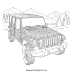 Jeep coloring pages