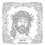 John 19:3 free coloring page