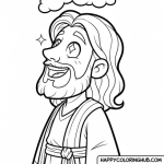 Joy jesus coloring page
