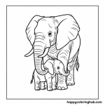 Jungle coloring page printable