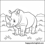 Jungle coloring pages for kids