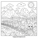 Kids color by number printable pages