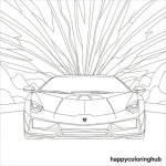 Lamborghini sesto elemento coloring pages