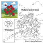 Landscape nature drawing coloring pages adult free print out