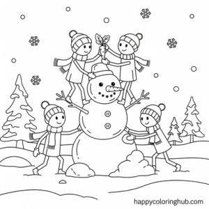 Large print matchstick simple coloring sheet