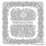 Lds coloring pages priesthood keys