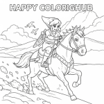 Legend of zelda majora s mask coloring page