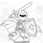Lego nexo knights coloring page