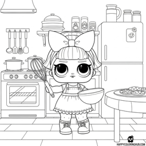 Lol doll colouring pages