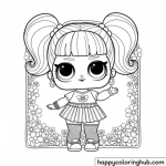 Lol doll surprise coloring pages with big sister in big sister