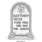 matthew 16:16 coloring page