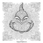 Max coloring pages grinch