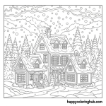 Merry christmas coloring pages for kids