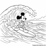 Mickey mouse coloring pages for adults