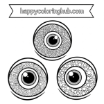 Monster inc eyes coloring pages
