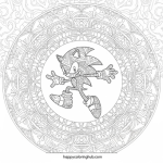 Movie sonic coloring pages