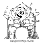 Music coloring sheets