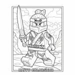 Ninjago coloring pages gold ninja