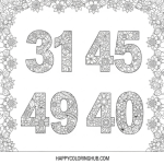 Number coloring games for adults