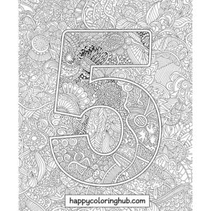 Numbers 1-100 coloring pages – Happy Coloring Hub – Free Printable ...