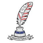 Patriots icon coloring page