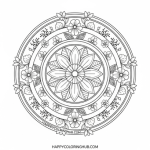 Pdf mandala coloring pages for kids