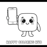 Phone apps coloring pages