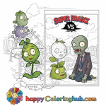 Plants vs zombies garden warfare 2 coloring pages super braniz