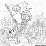 Plants vs zombies garden warfare coloring pages