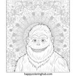Printable abominable snowman from goosebumps coloring pages