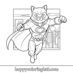 Printable cat coloring pages for adults