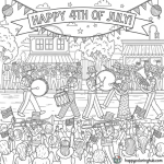 Printable coloring pages 4th of july